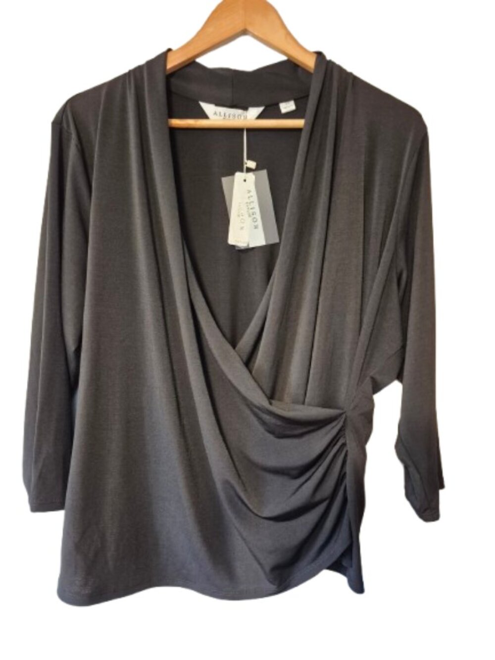 NWT Allison Taylor Black Blouse Top Size 2X